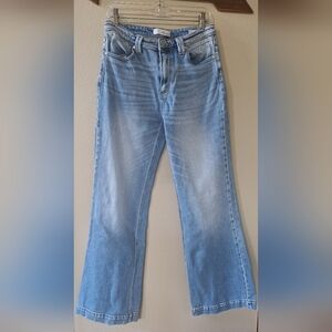 KanCan Flare Wide Leg Med Wash Zip Closure Stretch Womens Size 29x34 (11)